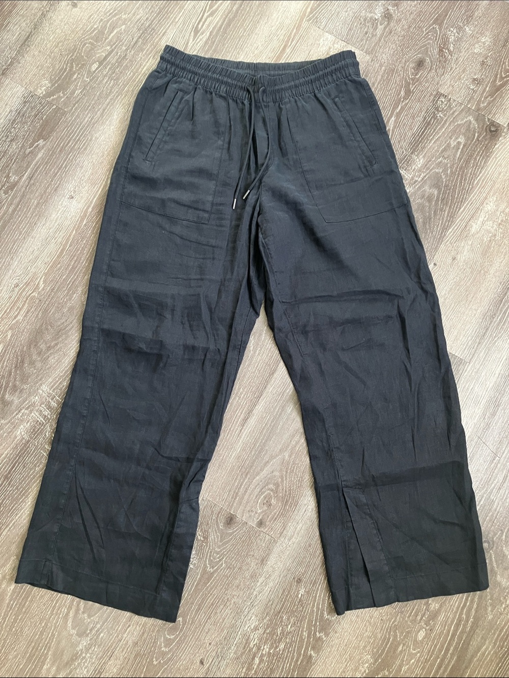 Athleta Retreat Linen High Rise Wide Leg Pant